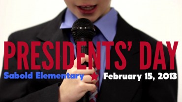 Presidents’ Day 2013 at Sabold Elementary