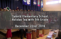 Holiday Tea with 5th Grade 12/22/2016
